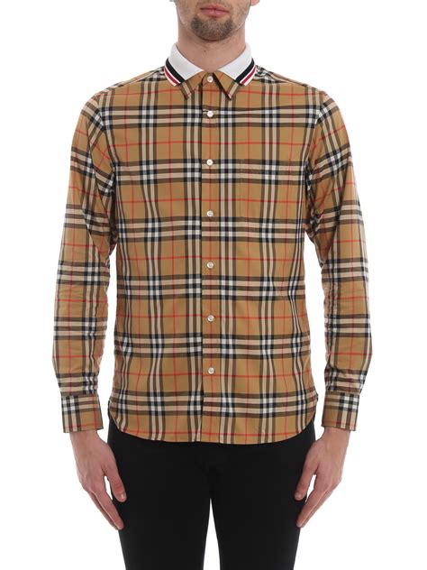 camicia burberry colletto|BURBERRY .